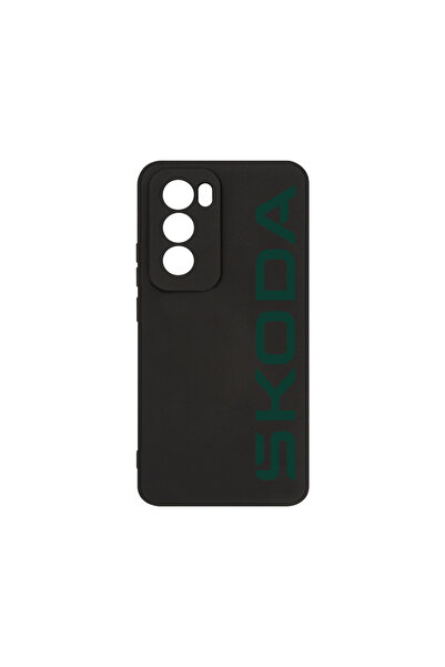 bestcase Husă premium din silicon pentru Oppo Reno12, logo Skoda, PB 1714