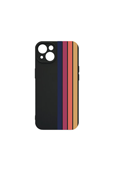 bestcase Carcasă premium din silicon pentru Apple iPhone 13 Mini, model Retro...