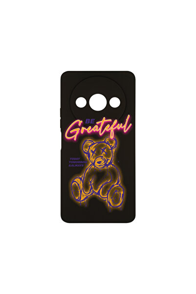 bestcase Husă premium din silicon pentru Xiaomi Redmi A3, Ursuleț de pluș - F...