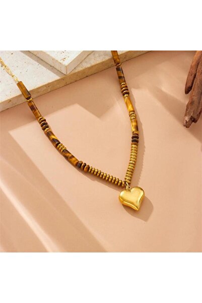 Pursehuit Colier auriu, realizat din oțel inoxidabil, suflat cu aur de 18k, B...