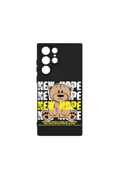 bestcase Husă premium din silicon pentru Samsung Galaxy S22 Ultra, Teddy Bear...