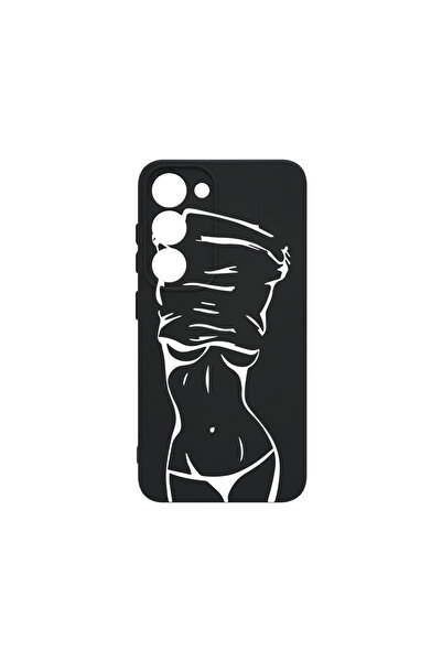 bestcase Husă premium din silicon pentru Samsung Galaxy S23, model Woman Body...