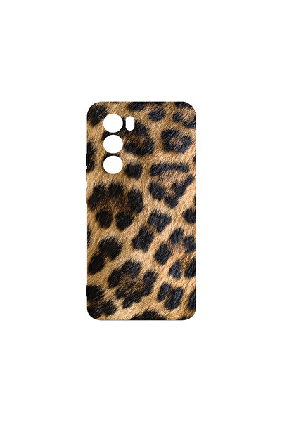 bestcase Husă premium din silicon pentru Oppo Reno12 Pro, model leopard, PB 1442