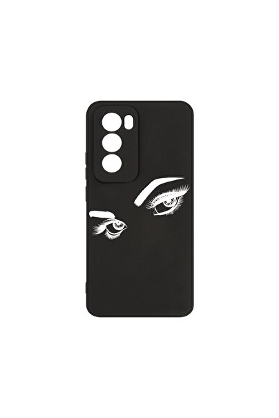 bestcase Husă premium din silicon pentru Oppo Reno12 Pro, ochi atrăgători de ...