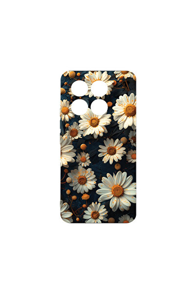 bestcase Husă premium din silicon pentru Xiaomi 14 Pro, model 3D Daisy, PB 1440