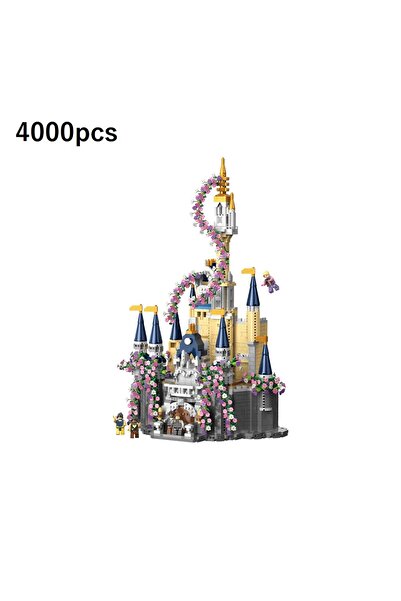 Choice 4000pcs HN011 Creative Fairy Tale Princess Castle Mini Building Blocks Tabletop Decoration Building
