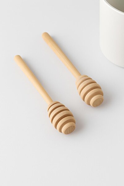 EWs Wooden Honey Spoon Set of 2 16.5 cm