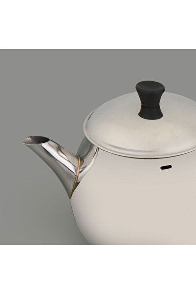 Masterchef Bestchef Orta Boy Çelik Çaydanlık - Gri - 2,25 lt + 1,3 lt