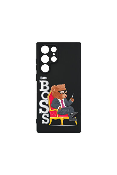 bestcase Husă premium din silicon pentru Samsung Galaxy S22 Ultra, Ursuleț de...