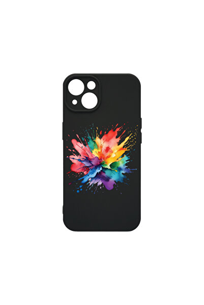 bestcase Carcasă premium din silicon pentru Apple iPhone 15 Plus, Color Splas...