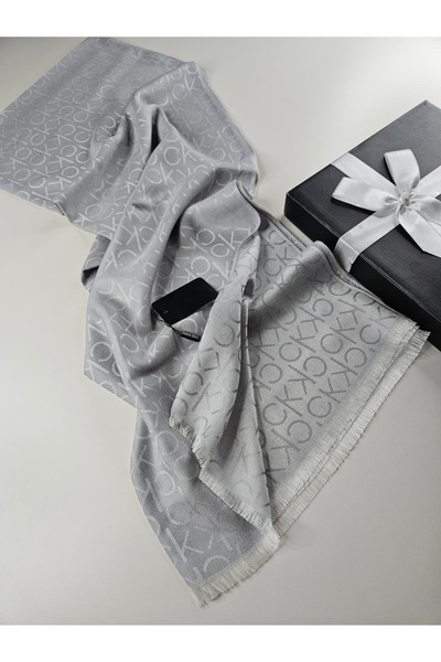 Webinay Home Wool Silk Shawl Ck Pattern Double-Sided Silk Shawl Hijab Scarfs