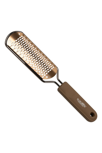 LUXORISE Professional Heel File with Extra Smooth PRO Scraper,