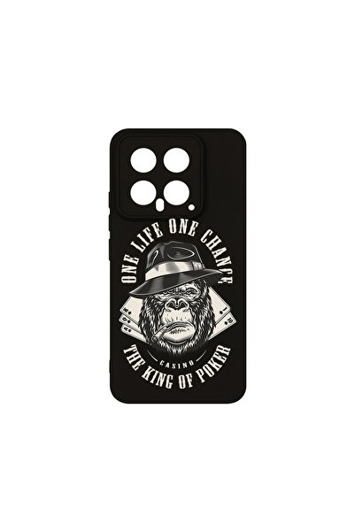 bestcase Husă premium din silicon pentru Xiaomi 14, King Mafia Monkey, PB 1495