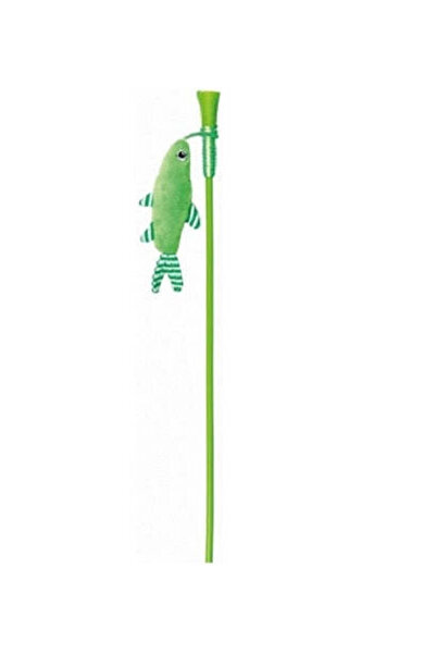 Trixie Playing Rod with Green Fish Toy for Cats