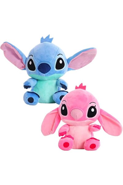 Impact Vision Set 2 Jucarii De Plus-Personaj Lilo & Stitch, Albastru/Roz, 23 Cm