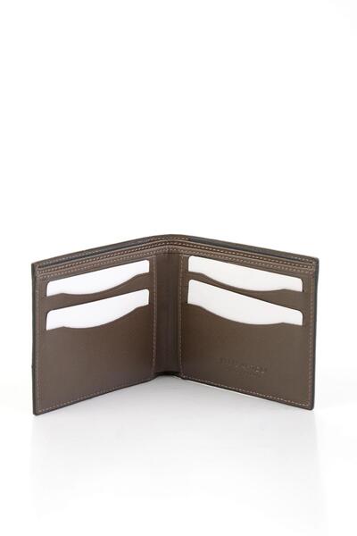 Bambi Black Genuine Leather Men's Wallet A08657236803