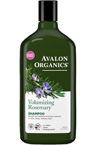 Avalon Organics شامبو، مُكثِّف للشعر برائحة إكليل الجبل، 11 أونصة سائلة (عبوة...