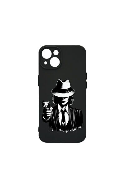 bestcase Carcasă premium din silicon pentru Apple iPhone 15 Plus, Gangster Wo...