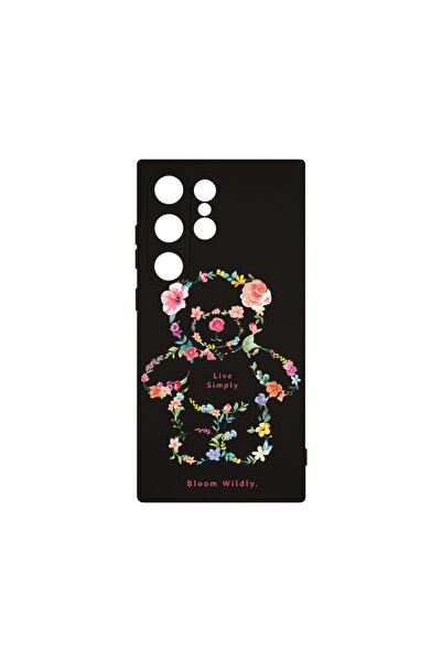 bestcase Husă premium din silicon pentru Samsung Galaxy S24 Ultra, Teddy Bear...