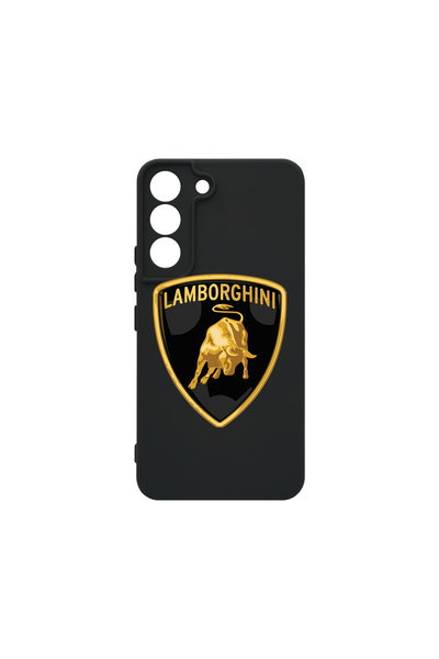 bestcase Carcasă premium din silicon pentru Samsung Galaxy S22, logo Lamborgh...