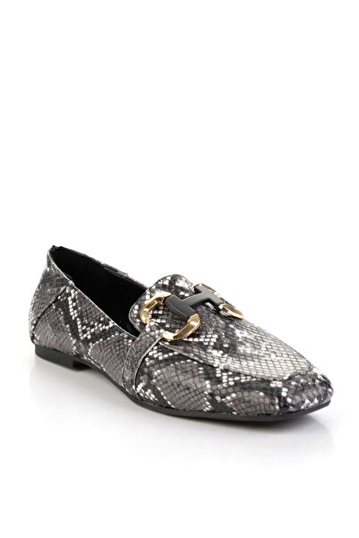 Bambi Siyah Kadın Loafer Ayakkabı K01246153107