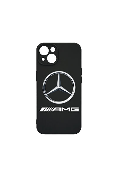 bestcase Husă premium din silicon pentru Apple iPhone 14, logo Mercedes-Benz ...
