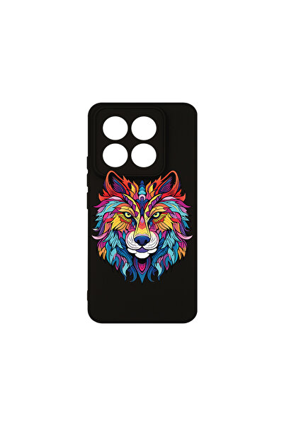 bestcase Husă premium din silicon pentru Xiaomi 14 Pro, Dream Colors - Wolf, ...