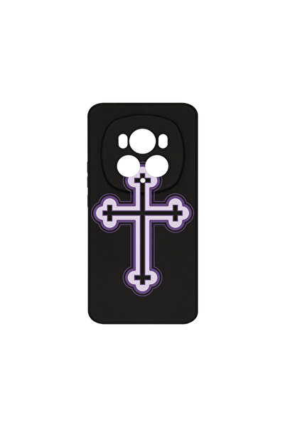 bestcase Carcasă premium din silicon pentru Honor Magic6 Pro, cruce mov, PB 1789