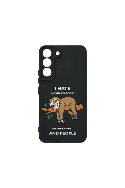 bestcase Carcasă premium din silicon pentru Samsung Galaxy S22, I Hate Mornin...