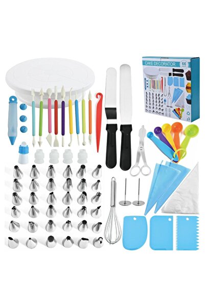 Onuvio Set de platouri rotative cu 66 de piese, duze de decorare și forme de ...