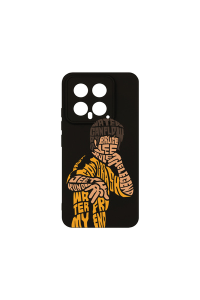 bestcase Θήκη σιλικόνης Premium για Xiaomi 14, Καλλιγραφία Bruce Lee, PB 1517