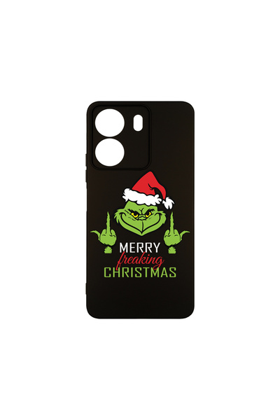 bestcase Husă premium din silicon pentru Xiaomi Redmi 13C / Poco C65, Grinch'...