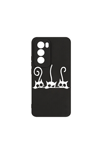 bestcase Carcasă premium din silicon pentru Oppo Reno12, Cats, PB 1667