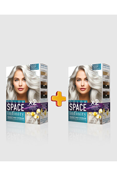 Color Space İnfinity 2'li Set Saç Boyası 0.02 Silver White