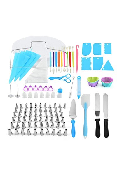 Onuvio Set de 110 platouri rotative pentru patiserie/cofetărie, duze de decor...