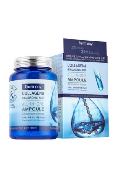 Farmstay فارم ستاي جل امبولات آل ان ون 250 مل الكولاجين وحمض الهايلورونيك