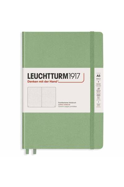 Leuchtturm 1917 Muted Colours Notebook Medium A5 Hardcover 251 Pages Dots Sage