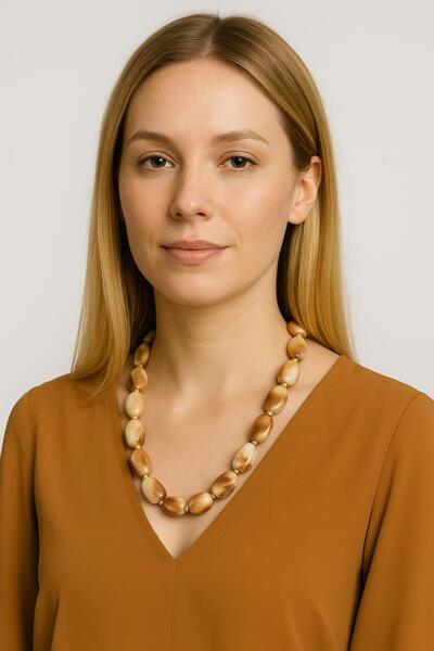 New Obsessions Amorphous Large Beaded Necklace