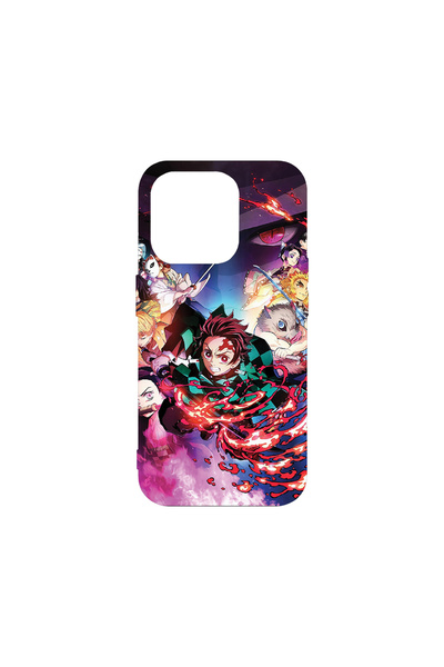 bestcase Carcasă premium din silicon pentru Apple iPhone 15 Pro, Demon Slayer...
