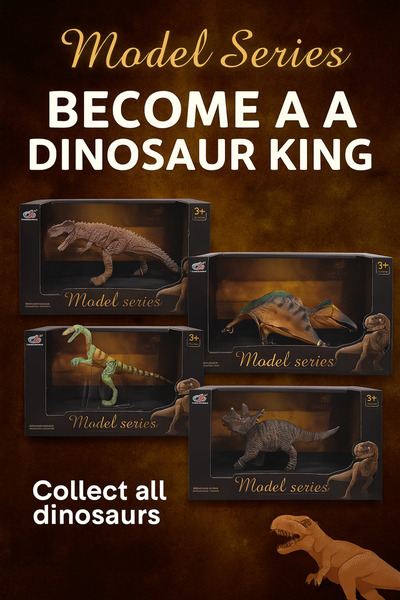 Genel Markalar Mega Dinosaur Model Series Dinazor Ailesi 3+ Yaş
