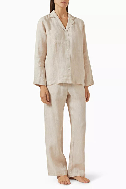 Derek Rose Sicily 1 Keten Pijama Takımı Nefes Alabilir Yaz Konforu