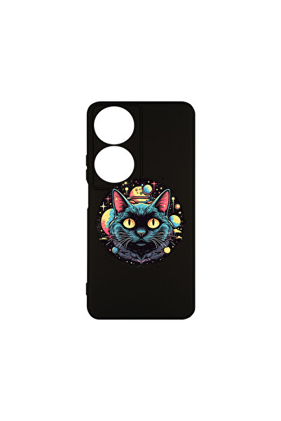 bestcase Carcasă premium din silicon pentru Honor X7b, Mystic Black Cat, PB 1506