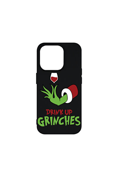bestcase Силиконов калъф Premium за Apple iPhone 15 Pro, Grinches - Drink Up,...