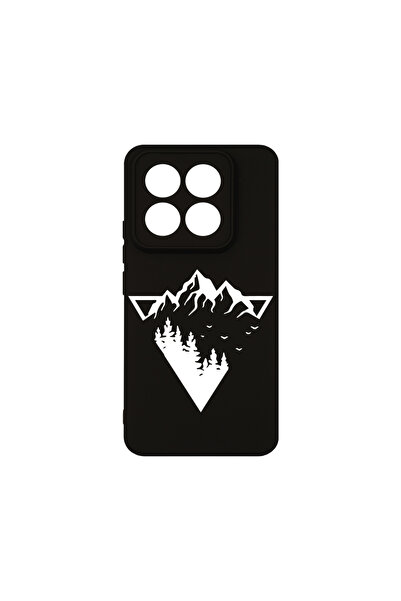 bestcase Husă premium din silicon pentru Xiaomi 14 Pro, Camping Forest, PB 1648