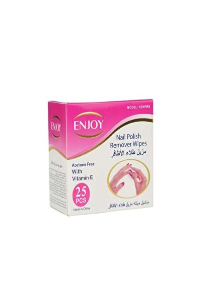 Enjoy Acetone Nail Polish Remover Wipes - 25 Pieces