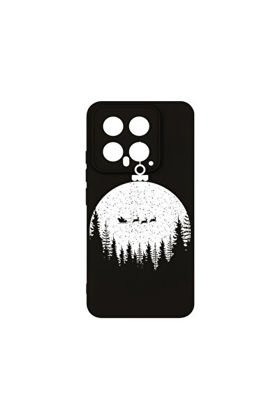 bestcase Husă premium din silicon pentru Xiaomi 14, Glob de Crăciun, PB 1605