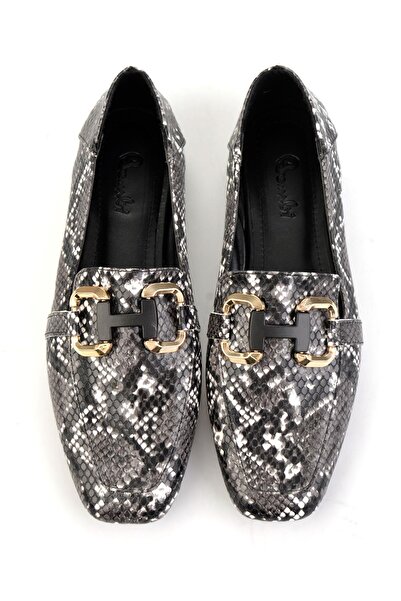 Bambi Siyah Kadın Loafer Ayakkabı K01246153107