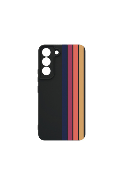 bestcase Carcasă premium din silicon pentru Samsung Galaxy S22, linii retro, ...