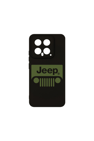 bestcase Husă premium din silicon pentru Xiaomi 14, logo Jeep, PB 1739
