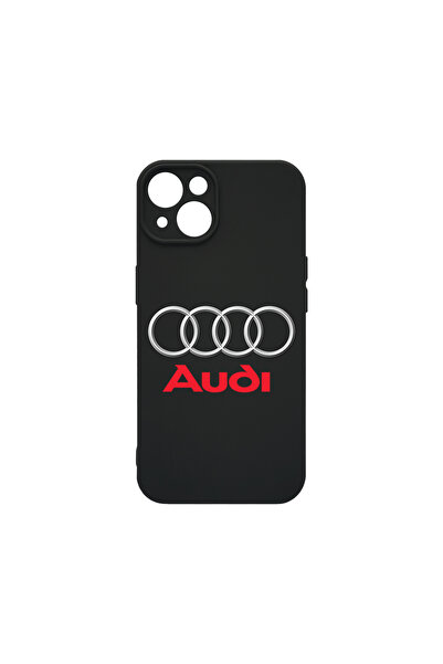 bestcase Husă premium din silicon pentru Apple iPhone 13 Mini, logo Audi, PB ...